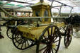 Jefferson hand pumping engine later decorated for parades at FASNY Museum of Firefighting. Hudson, NY.