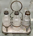 Early American caster set at Corning Museum of Glass. Corning, NY.
