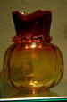 Amberina glass vase by New England Glass Co. at Corning Museum of Glass. Corning, NY