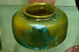 Steuben vase with blue dragon at Corning Museum of Glass. Corning, NY.
