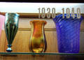 Examples of Frederick Carder's glass designs for Steuben at Corning Museum of Glass. Corning, NY.