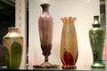 Decorated iridescent glass by Steuben Glass at Corning Museum of Glass. Corning, NY.
