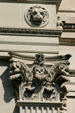 Decorative exterior detail of Vanderbilt Mansion. Hyde Park, NY.