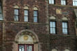 Victorian Gothic facade of Tjaden Hall on Cornell Campus. Ithaca, NY.