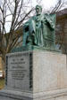 Statue of Andrew Dickson White friend of Ezra Cornell. Ithaca, NY.