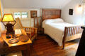 Bedroom with Roycroft Arts & Crafts furniture at Elbert Hubbard Roycroft Museum. East Aurora, NY.