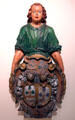 American ship's sternboard with woman & crest at Memorial Art Gallery. Rochester, NY.