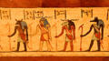 Detail of Egyptian coffin of Pa-Debehu-Aset at Memorial Art Gallery. Rochester, NY