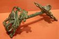 Iranian bronze horse bit in form of winged sphinxes at Memorial Art Gallery. Rochester, NY.