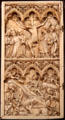 French ivory carving with Crucifixion & Nativity at Memorial Art Gallery. Rochester, NY.