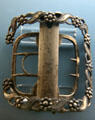 Silver shoe buckle worn by President George Washington at his inauguration at Federal Hall. New York, NY.