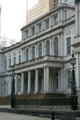 Neoclassical entrance of New York City Hall. New York, NY
