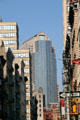 Streetscape down Franklin Street to Shearson Lehman Plaza. New York, NY.