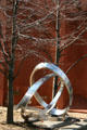 Sculpture beside NYU's Bobst Library. New York, NY.