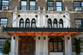 Apartment building with Gothic features where Eleanor Roosevelt once lived. New York, NY.