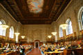 Main reading room of New York Public Library. New York, NY