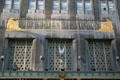 Waldorf-Astoria Hotel artistic marquee. New York, NY.