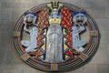 Drama Art Deco medallion by Hildreth Meiere on Radio City Music Hall. New York, NY.