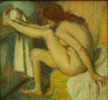 Woman Drying Her Foot painting by Edgar Degas at Metropolitan Museum of Art. New York, NY.