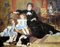 Mme. George Charpentier & Her Children painting by Pierre-Auguste Renoir at Metropolitan Museum of Art. New York, NY.