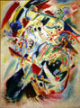 Panel for Edwin R. Campbell apartment painting by Vasily Kandinsky at MoMA. New York, NY.