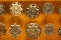 NYPD shields at NYC Police Museum. New York, NY