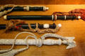 Police batons practical & ceremonial at NYC Police Museum. New York, NY.