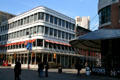 Bogardus Building replicates earlier stolen cast iron facade by James Bogardus at South Street Seaport. New York, NY.