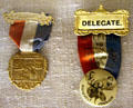 National Progressive Party delegate ribbons at Roosevelt's Birthplace. New York, NY.