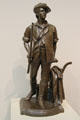 Concord Minute Man of 1775 bronze sculpture by Daniel Chester French at Metropolitan Museum of Art. New York, NY.