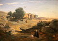 Hagar in the Wilderness painting by Camille Corot at Metropolitan Museum of Art. New York, NY.