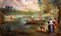 Fishing painting by Édouard Manet at Metropolitan Museum of Art. New York, NY.