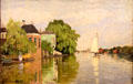 Houses on the Achterzaan painting by Claude Monet at Metropolitan Museum of Art. New York, NY.