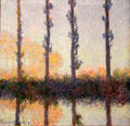 Four Trees painting by Claude Monet at Metropolitan Museum of Art. New York, NY.