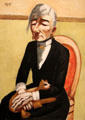 Old Actress painting by Max Beckmann at Metropolitan Museum of Art. New York, NY.