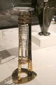 Brass, glass & copper Art Nouveau vase by Gustave Serrurier-Bovy of Belgium at Metropolitan Museum of Art. New York, NY.
