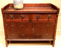 Sideboard by Gutave Stickley made by Craftsman Workshops of Eastwood, NY at Metropolitan Museum of Art. New York, NY.