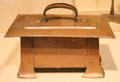 Copper humidor by Gutave Stickley made by United Crafts of Eastwood, NY at Metropolitan Museum of Art. New York, NY.