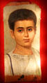 Romano-Egyptian mummy portrait of boy Euryches at Metropolitan Museum of Art. New York, NY