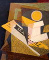 Newspaper & Fruit Dish painting by Juan Gris at Guggenheim Museum. New York City, NY.