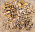Tableau No.2 / Composition #VII painting by Piet Mondrian at Guggenheim Museum. New York City, NY.