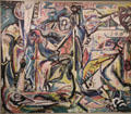 Circumcision painting by Jackson Pollock at Guggenheim Museum. New York City, NY.