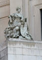 Allegorical statue outside Brooklyn Museum. Brooklyn, NY.