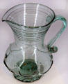 Blown glass pitcher from New Jersey at Brooklyn Museum. Brooklyn, NY.