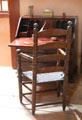 Slant-front desk made locally in Jan Martense Schenck House at Brooklyn Museum. Brooklyn, NY.