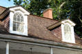 Gables of Lefferts Homestead in Prospect Park. Brooklyn, NY.