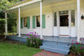 Front porch of Lefferts Homestead in Prospect Park. Brooklyn, NY.