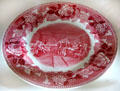 Commemorative plate of Declaration of Independence at Lefferts Homestead museum. Brooklyn, NY.