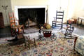Child chairs & toys in bedroom at Conference House. Staten Island, NY.