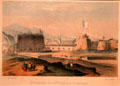 Destruction of Citadel of Palermo, Sicily, May 27, 1860 print by Perrin at Garibaldi-Meucci Museum. Staten Island, NY.